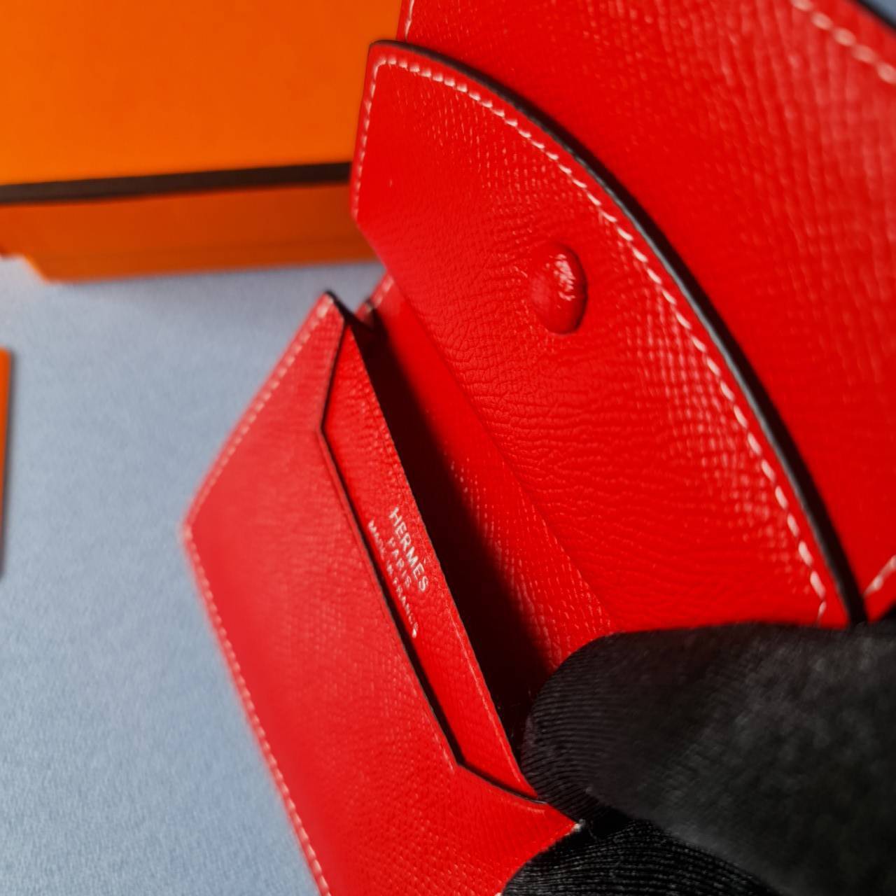 VIP หนังแท้ 】HERMES MINI BEARN WALLET UNISEX