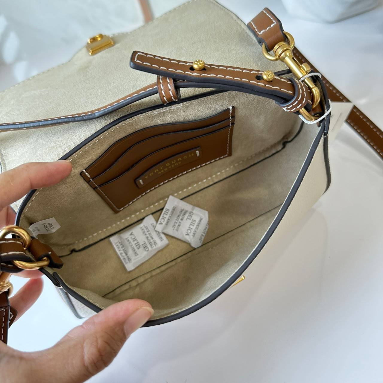 MINI พร้อมส่ง 2 สี TORY BURCH FELIX MINI CROSSBODY BAG กระเป๋าสะพาย เกรดท็อปออริ เกรดดีสุด สลับแท้ 1:1