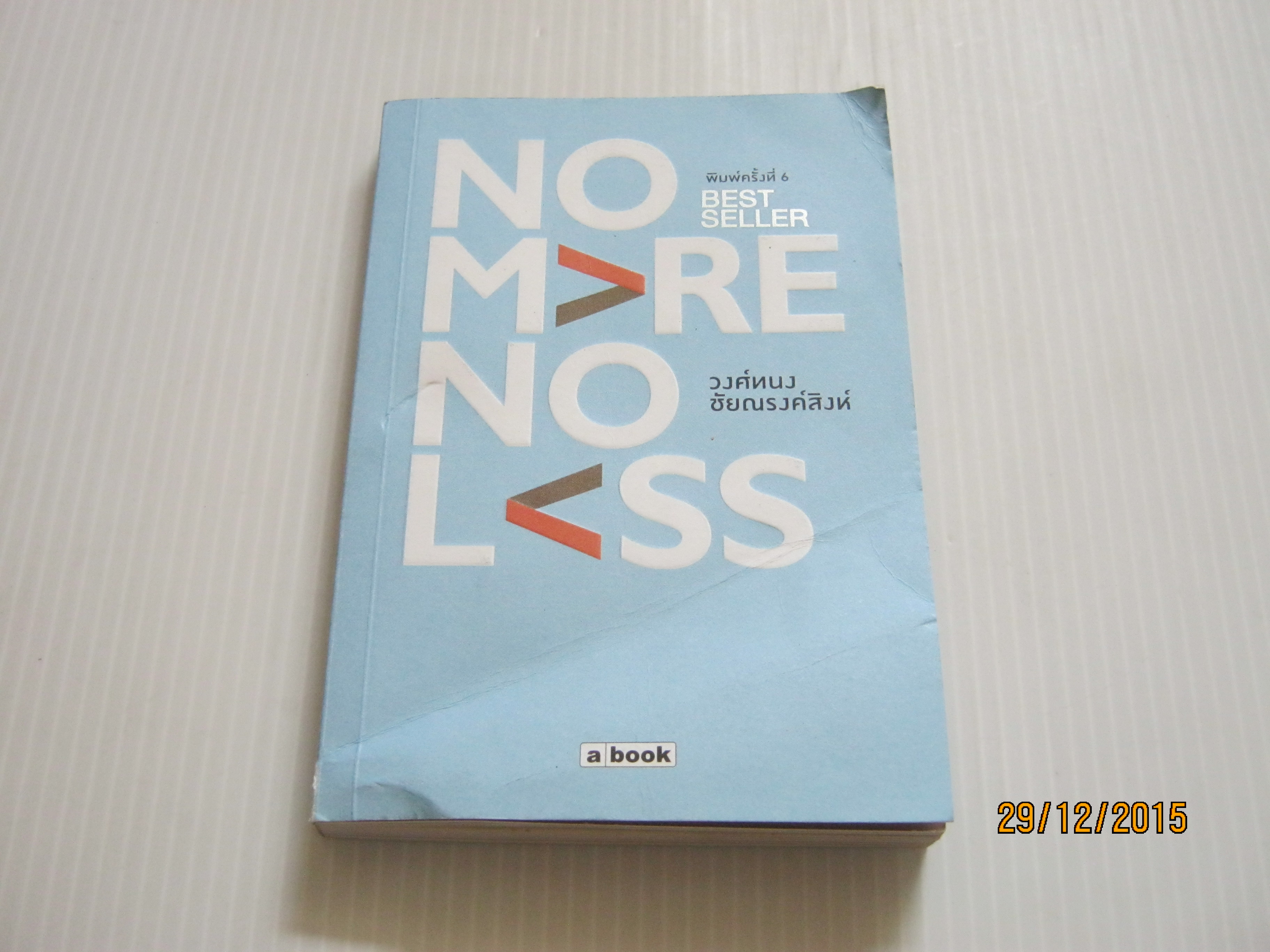 NO MORE NO LESS พิมพ์ครั้งที่ 6 วงศ์ทนง ชัยณรงค์สิงห์ เขียน***สินค้าหมด***