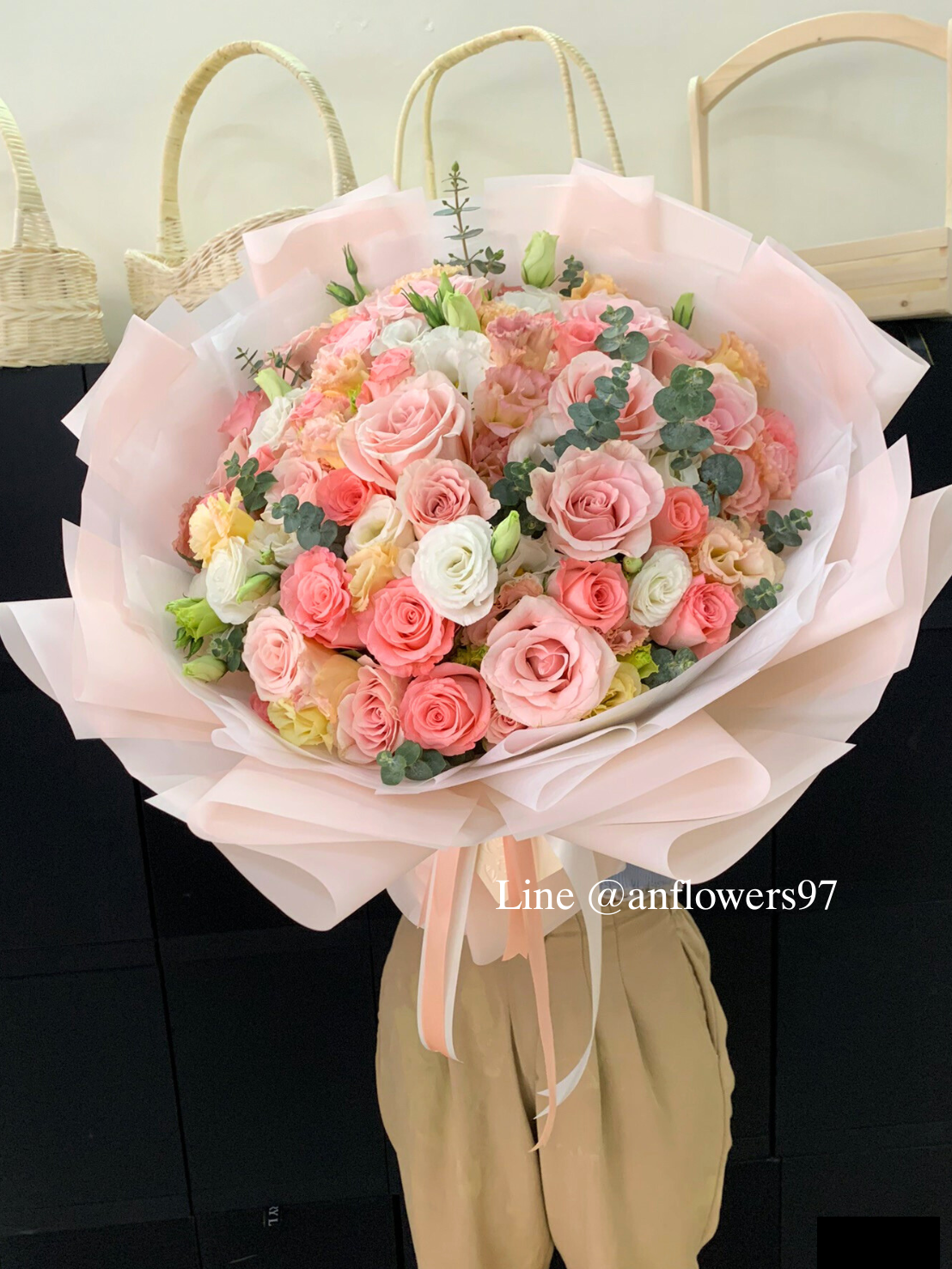 ช่อดอกไม้ใหญ่ ดอกไม้ผสม