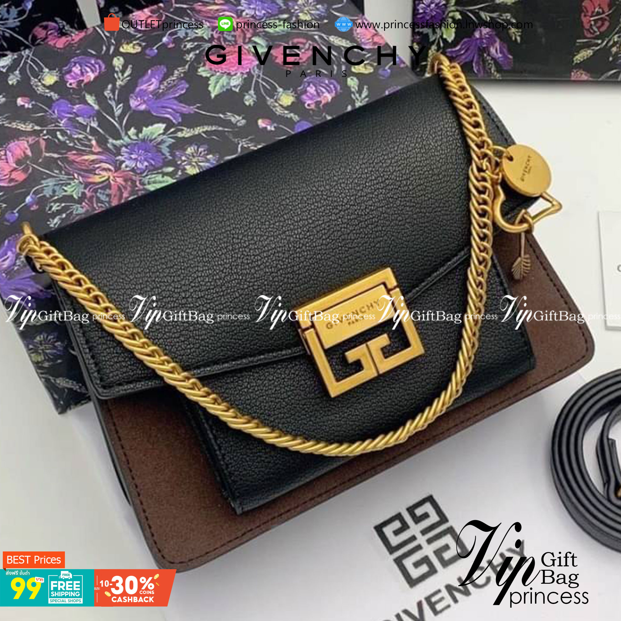 หนังแท้ Givenchy GV3 Bag 9” สวยหรู ดูเป็นคนมีเทสดีเลยค่าา ดีไซน์คือสวยมีคลาส มีระดับสุดๆ พร้อมสายโซ่อะไหล่ทอง ละมุนตามากค่าา รุ่นนี้ขายดีมาก ได้มาน้อยด้วยนะคะ สาวๆ รีบจับจอง อย่าคิดนาน ราคานี้กับคุณภาพถือว่าคับแก้วมั๊กมากกกก ไม่ซื้อทนไหว ^^