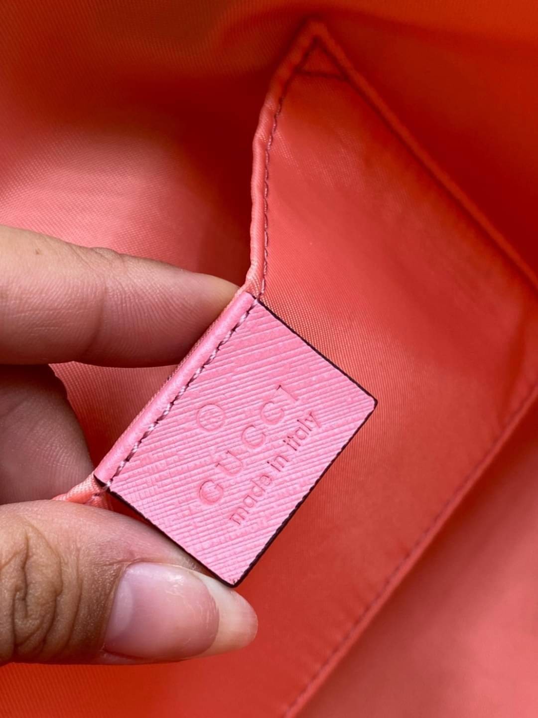 GUCCI Children's top-handle bag with tree faires print / Gucci kid tote เกรดออริจินอล วัสดุ Light pink Supreme canvas ภาพสินค้าถ่ายจากงานขายจริงใช้งานต่างประเทศได้