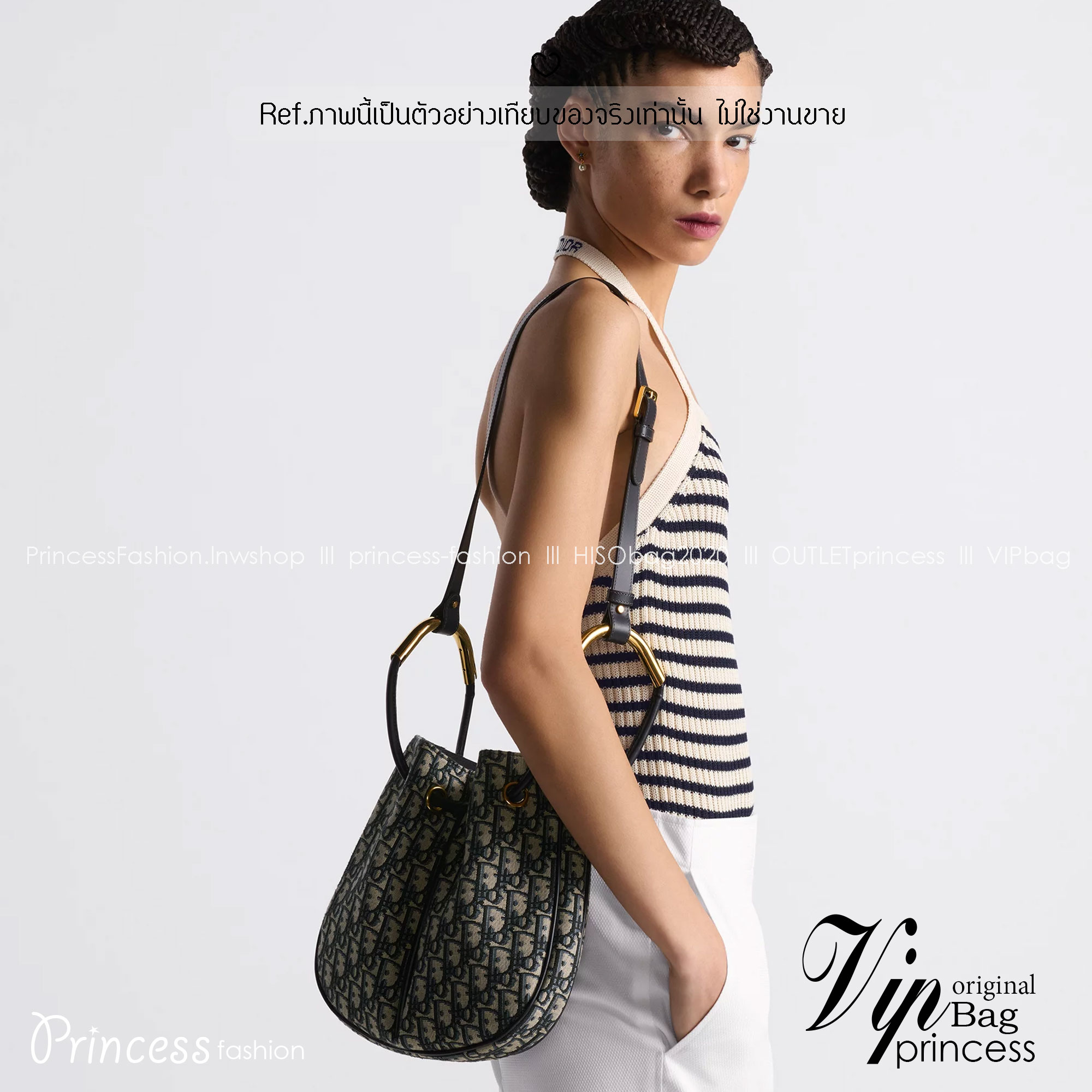 Medium Dior Nolita Bag Blue Dior Oblique Jacquard กระเป๋าสะพายทรงโท้ทรุ่นใหม่ New for Fall 2024 งานผ้าทอลายแบรนด์อย่างปราณีต สวยหรูเป็นเอกลักษณ์ตามแบบฉบับแบรนด์