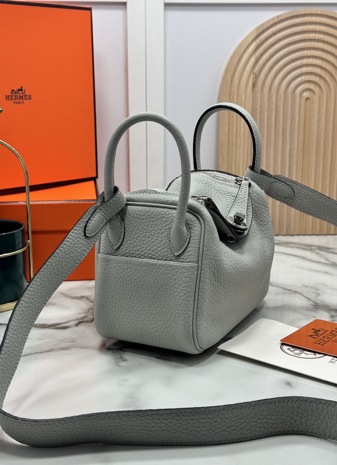 ORI หนังแท้ | HERMES lindy 19cm กระเป๋าสะพาย นิยามความหรูหราระดับมาสเตอร์พีช 🤍 สินค้าเกรดออริจินอล หนังแท้