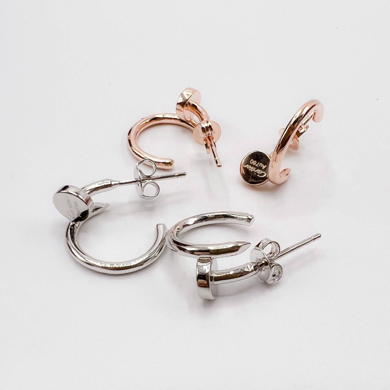 Cartier JUSTE UN CLOU EARRINGS ต่างหูตะปูคาเทียร์ เกรดออริจินิล ปั้มทุกจุด วัสดุคุณภาพดี ไม่ลอกไม่ดำ พร้อมกล่องหนาตามแบบปั้มลายแบรนด์ ภาพสินค้าถ่ายจากงานขายจริง ใช้งานต่างประเทศได้