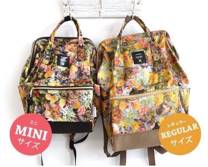 New arrival!!รุ่นใหม่ล่าสุด เป็นการร่วมกันของ Anello x Legato Largo ; Botanical & Cat nylon Cap fasteners Backpack รุ่นคลาสสิค กระเป๋าเป้สะพาย น้ำหนักเบา วัสดุไนล่อนผสมหนัง ภายในกว้าง น้ำหนักเบา ด้านหน้ามีช่องซิป พลาดไม่ได้กับสัญลักษณ์โครงกระเป๋าเพื่อการใ