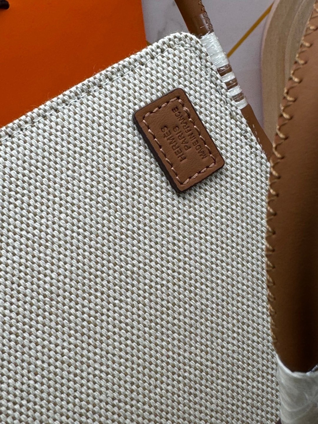 HERMES Steeple Tote Bag / H Steeple canvas tote bag 30cm กระเป๋าทรงโท้ทแคนวาสอย่างดี พิมพ์ลายคมชัด ลายใหม่สวยหรู เกรดออริ สลับแท้