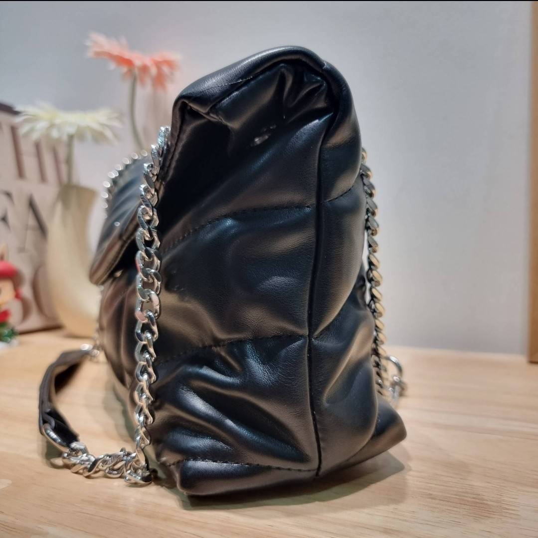 YSL PUFFER SMALL CHAIN BAG IN QUILTED / Yves Saint laurent puffer small chain bag in quilted กระเป๋าสะพายรุ่นยอดนิยม ทรงสวย ใช้ได้บ่อยไม่มีเบื่อ