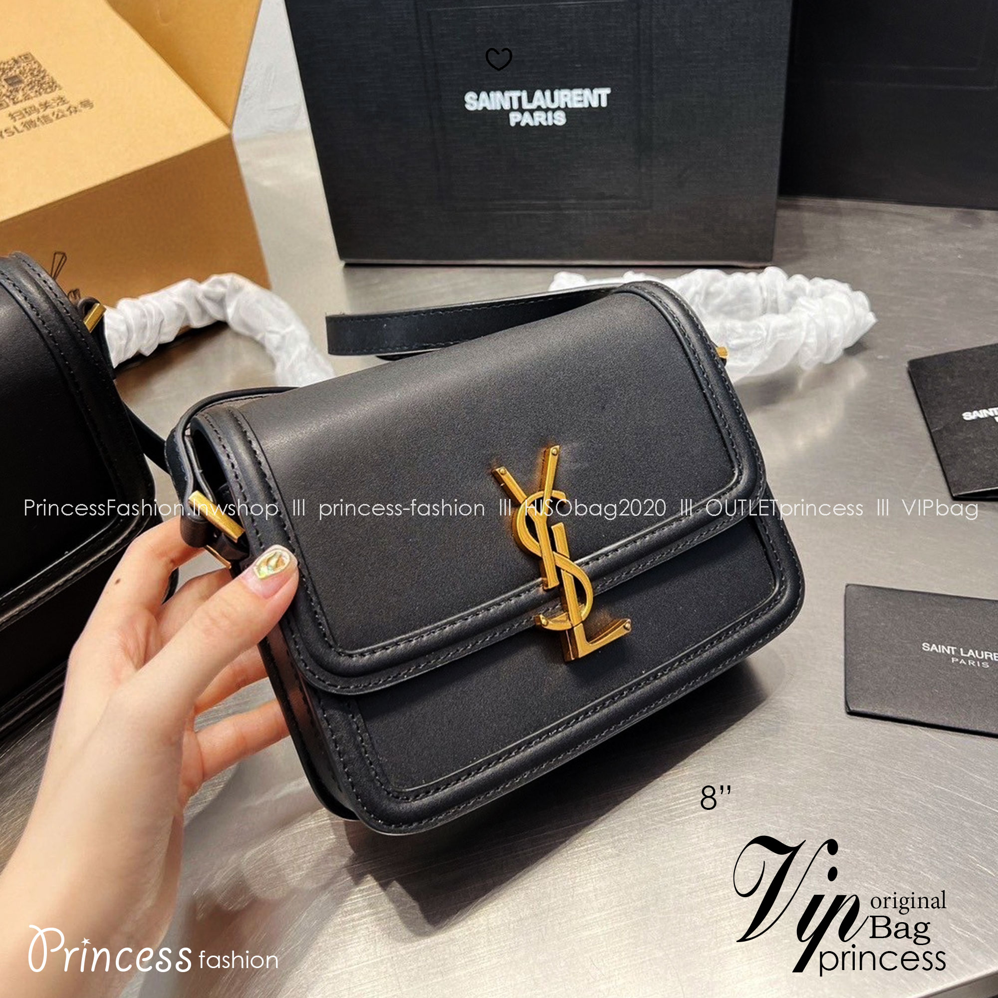 YSL Solferino Bag กระเป๋าสะพายทรงเหลี่ยมรุ่นยอดนิยม ทรงสวยคลาสสิค ใช้ได้บ่อยไม่มีเบื่อ ดีไซน์เรียบหรู ดูแพง