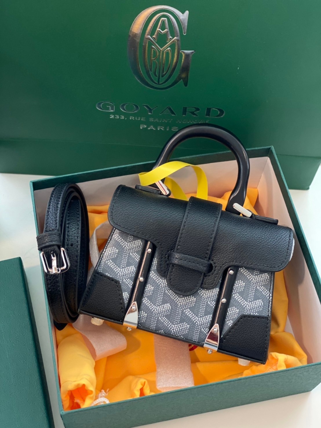 GOYARD SAIGON SIZE MINI 15cm เกรดท็อปออริเทียบแท้ ใช้สลับแท้ได้ ใช้งานต่างประเทศได้ Box set