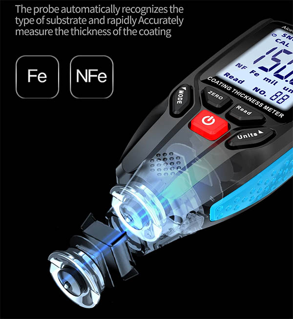 เครื่องวัดความหนาสี (Paint Coating Thickness Meter) ช่วงค่าการวัด 0~1300 um รุ่น X5