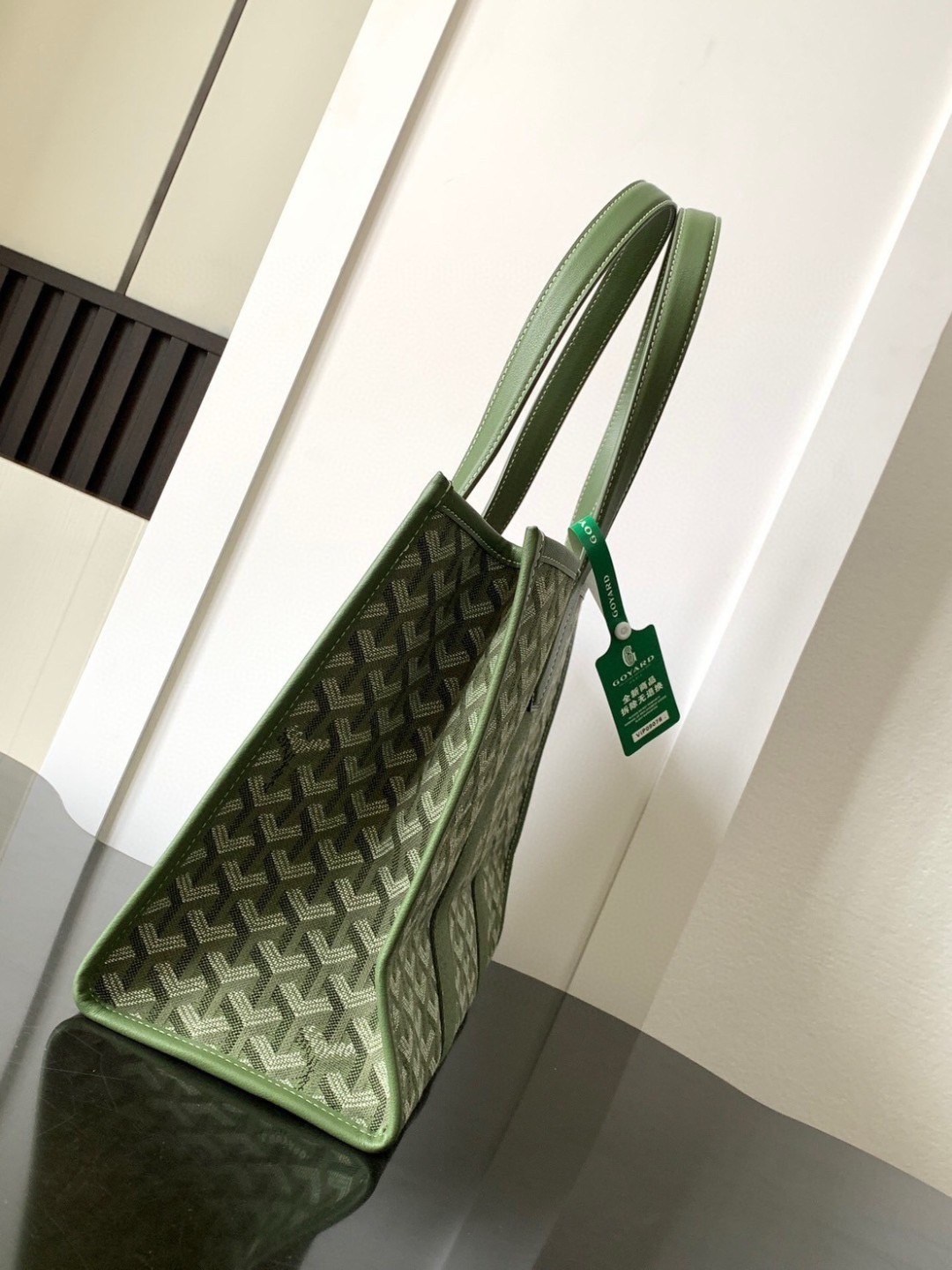 GOYARD Villette Jacquard Tote Bag MM กระเป๋าทรงโท้ทใบใหญ่ หนังแท้สวยเนี๊ยบ เกรดท็อปออริ สลับแท้ 1:1 เกรดดีสุด ใช้ต่างประเทศได้ ผ่านทุก ตม.