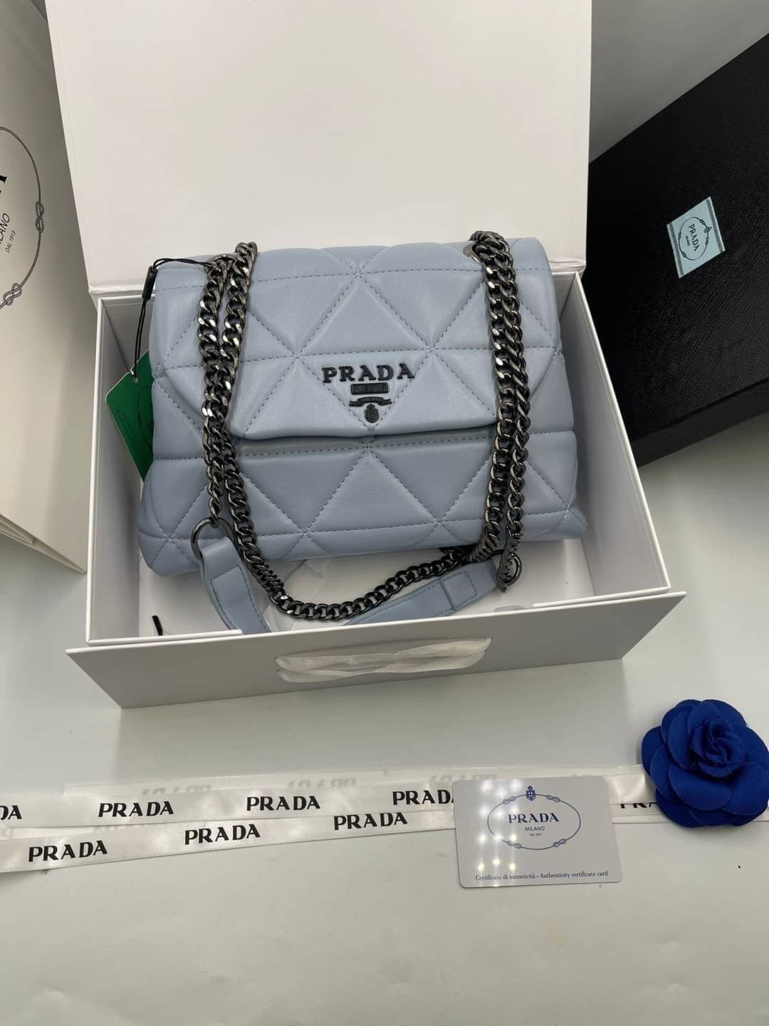 VIP 】PRADA Nappa Leather Prada Spectrum Bag หนังแท้ พร้อมส่งที่ไทย