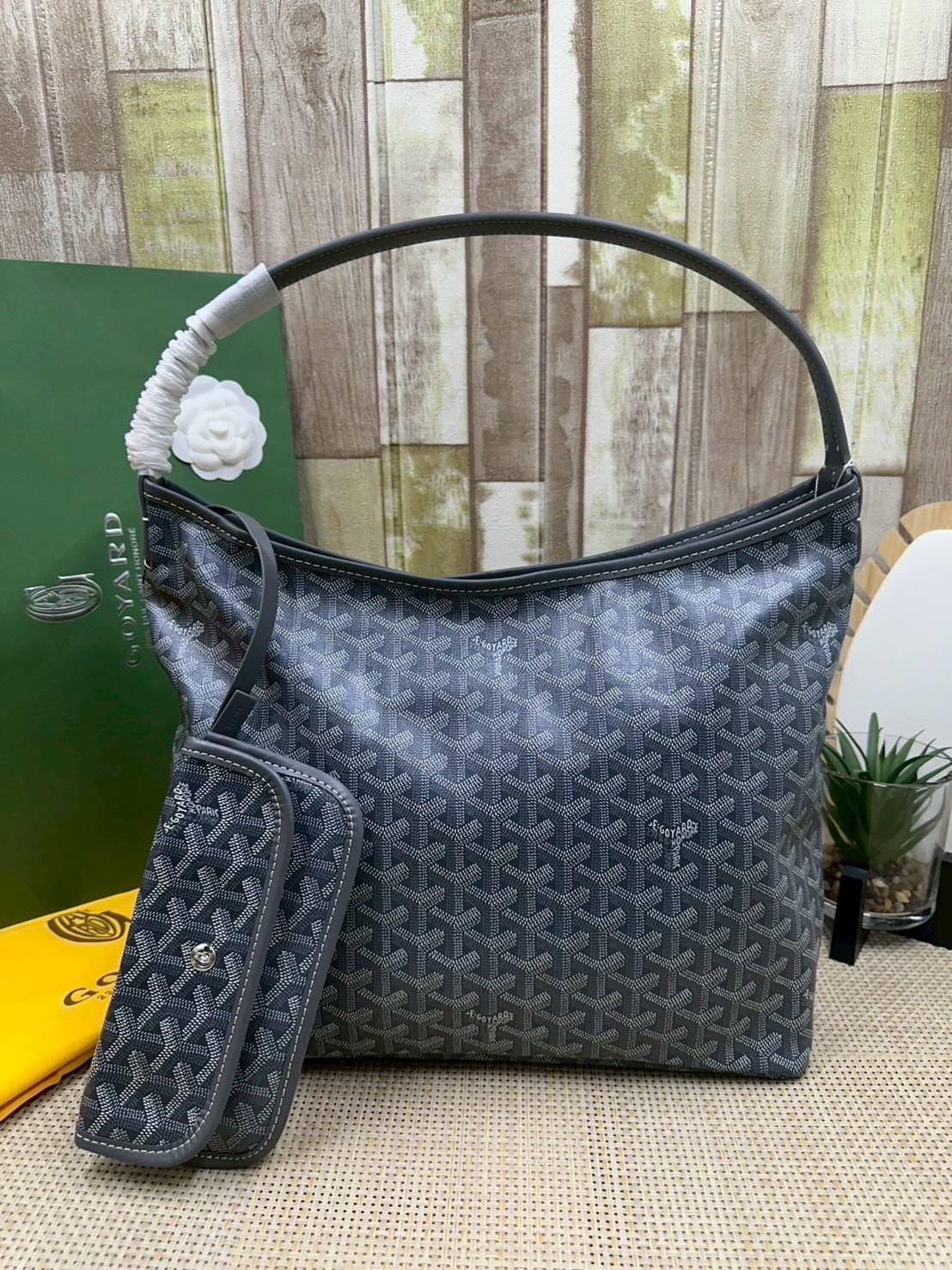พร้อมส่ง 8 สี ORI หนังแท้ | Goyard Bohème Hobo Bag กระเป๋าสะพายทรงโฮโบ สะท้อนถึงความเบา ความยืดหยุ่น เปิดปิดแบบซิป สะดวกสบายขึ้น