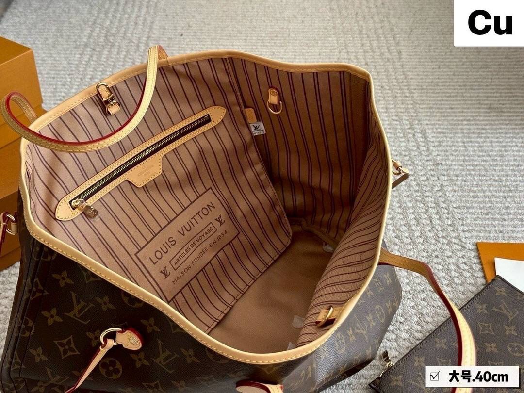 พร้อมส่ง 4 สี | LV Neverfull GM bag กระเป๋าสะพายทรโท้ทใบใหญ่ จุได้แบบไม่จำกัด ไซส์หายากไซส์ตามหา ใหญ่จริงแบบจุใจ มาพร้อมใบลูก สะพายไปเที่ยวต่างจังหวัดคือดีงามมากจ้า