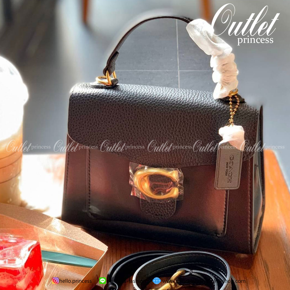 COACH TABBY TOP HANDLE 20 LEATHER BAG 💋กลับมาอีกครั้งตามคำเรียกร้องค่ะ!! กระเป๋าถือ//สะพายข้างได้ วัสดุหนังแท้อย่างดี หนึ่งใบทำหนัง2แบบได้อย่างลงตัว สวยงาม มีอะไหล่ตัวC ใหญ่ด้านหน้าโดดเด่นหรูมากๆค่ะ
