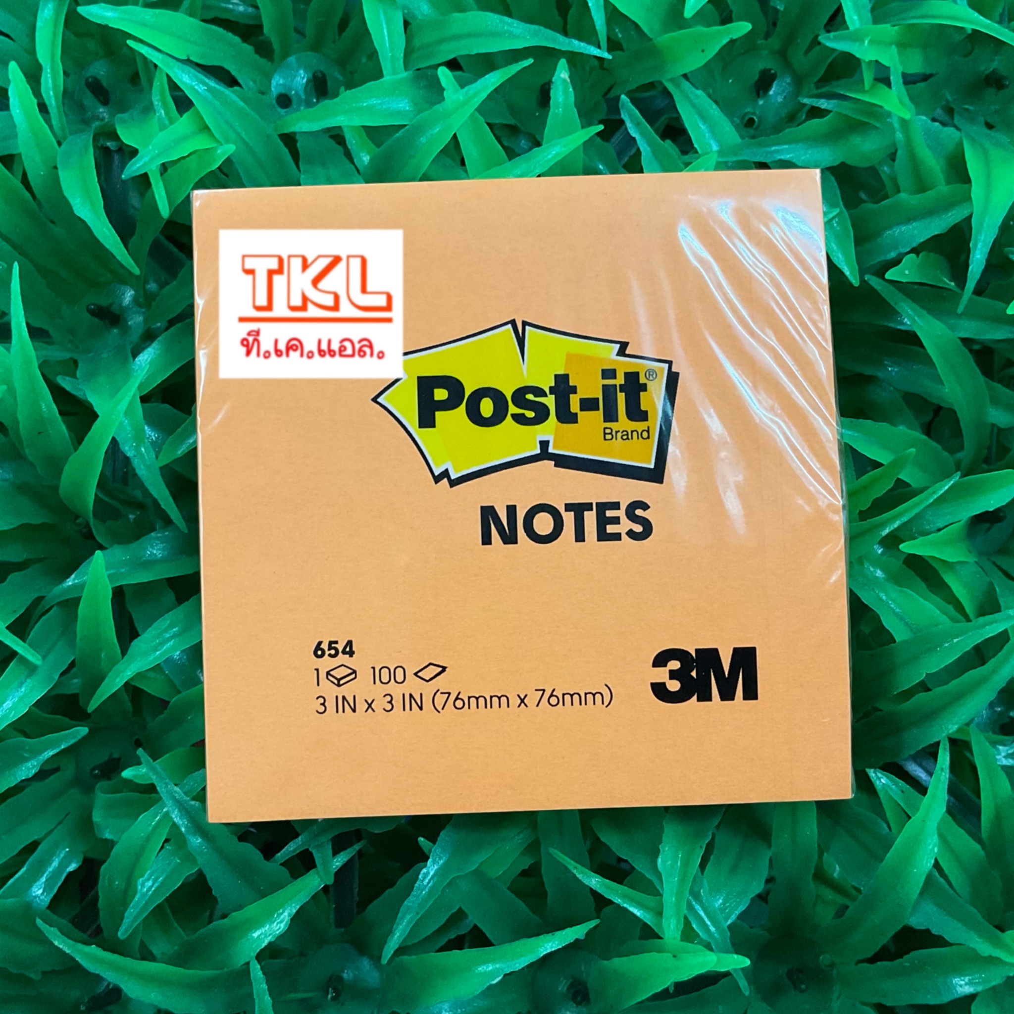 กระดาษโน๊ตกาวในตัว Post-it 3x3 นิ้ว สีนีออน #654 SD7702218 100 แผ่น