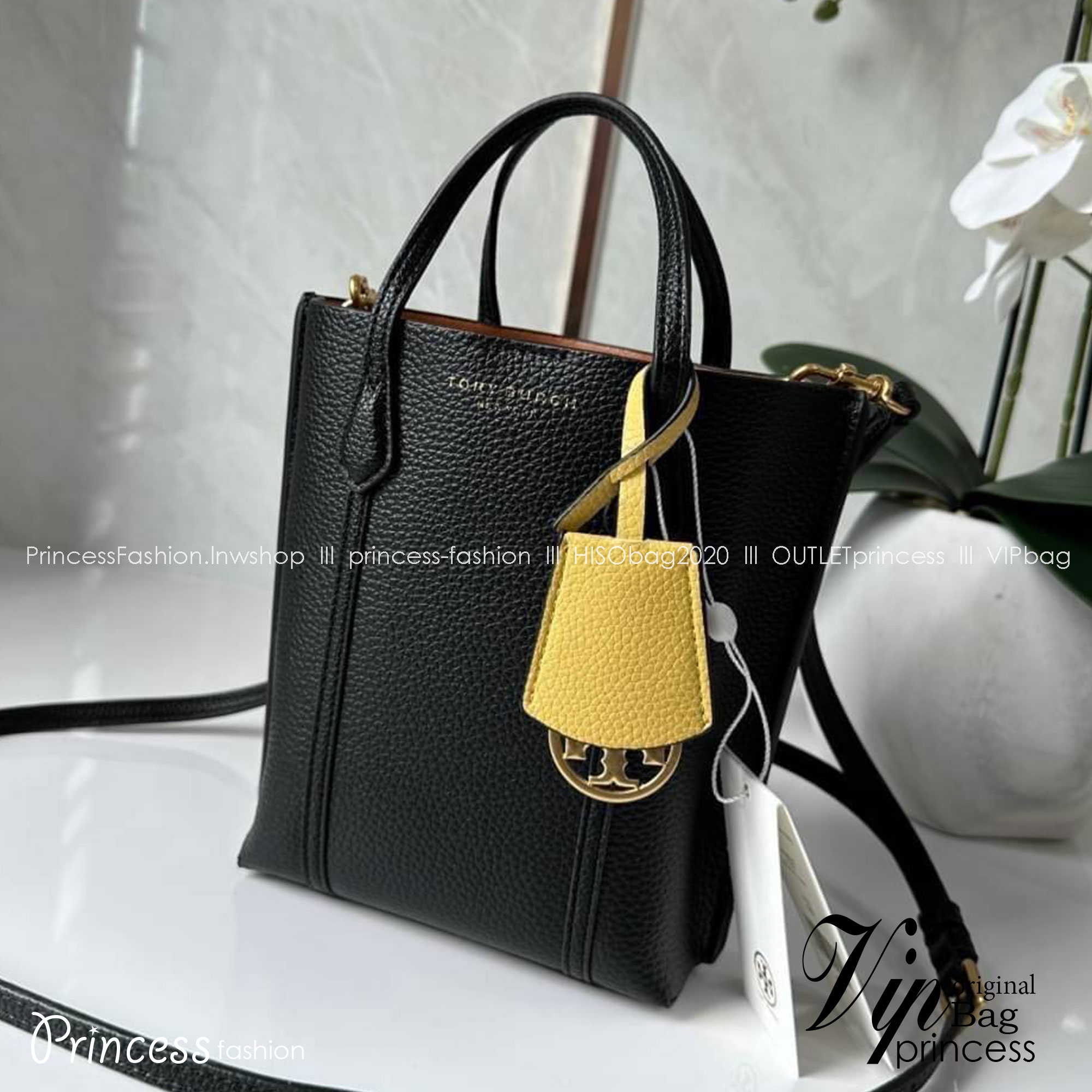 TORY BURCH MINI PERRY TOTE / TORY TOTE BAG / TORY BAG พร้อมส่ง 3 สี กระเป๋าแบบมินิมอลในรูปทรงใหม่ที่คล่องตัว ใส่มือถือได้ทุกรุ่น