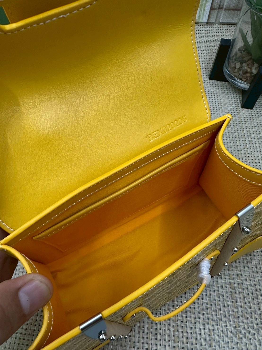 10 สี ORI หนังแท้ | GOYARD Saïgon Souple Mini Bag 20cm กระเป๋าถือ/สะพายดีไซน์หูจับไม้เป็นเอกลักษณ์ที่สวยหรูหราสง่างาม