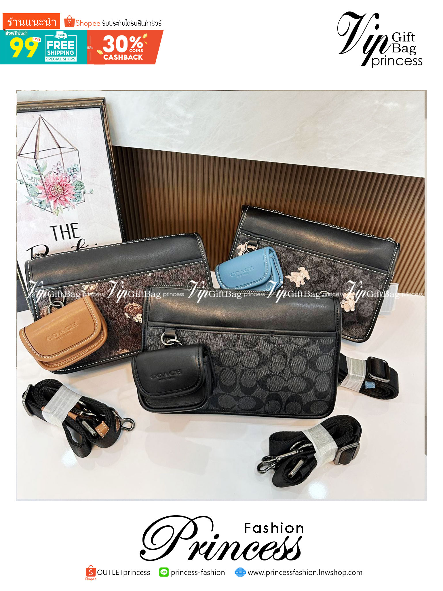 Coach Heritage Convertible Crossbody In Signature Canvas With Creature Print( cc131) กระเป๋าไฮบริดแบบถอดได้รุ่นใหม่ หล่อเท่ส์ สะพายสามารถสะพายทำงานดูดีสุดๆคะ มาพร้อมกระเป๋าใบเล็กห้อยสุดเก๋ วัสดุแคนวาสตัดขอบหนังแท้ เปิด ปิดด้วยซิป ซับในผ้า ด้านนอกกระเป๋าเป