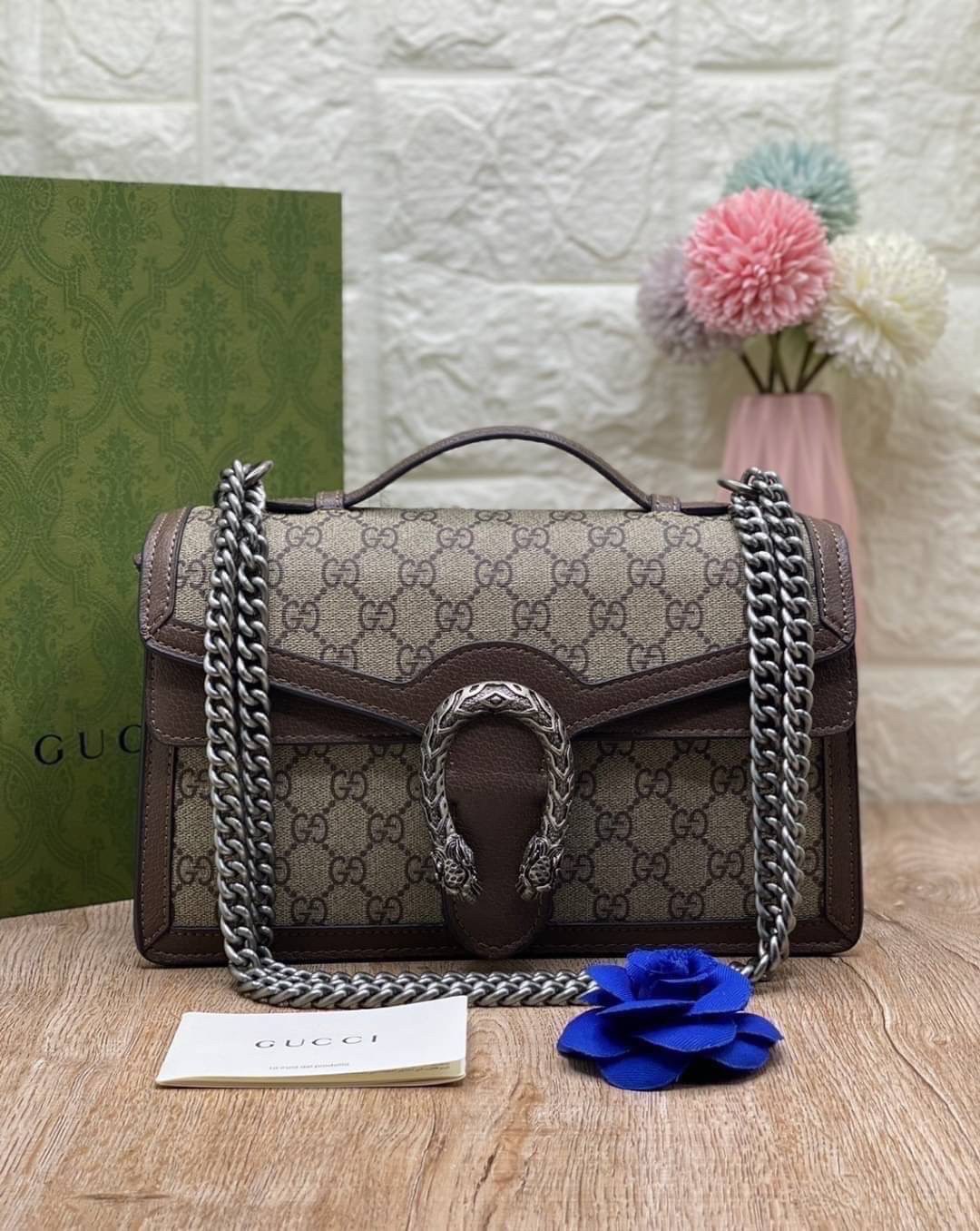 VIP 】หนังแท้ GUCCI DIONYSUS GG SUPREME BAG พร้อมส่งที่ไทย ได้ไปไม่ผิดหวังแน่นอนค่ะ! งานหนังแท้ชั้นดีที่สุด สวยมาก อะไหล่ดูแพงทุกจุด ภาพถ่ายจากงานขายจริง ใบจริงสวยหรูมากๆ แมทได้กับทุกชุด สาวๆได้ไปไม่ผิดหวังแน่นอน สินค้าคุณภาพ พร้อมส่งห้ามพลาดเลยนะคะ!
