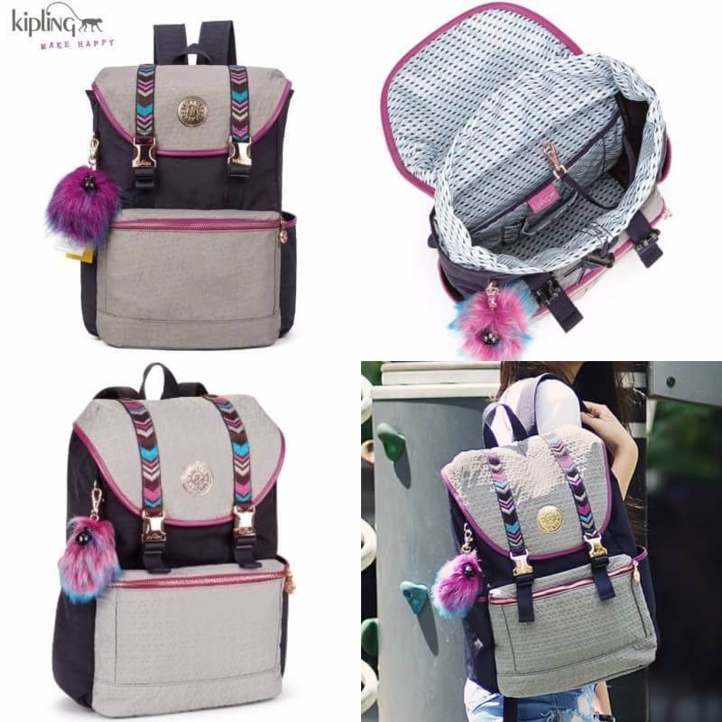 ห้ามพลาด..พร้อมส่งความสวย! NEW ARRIVAL! KIPLING EXPERIENCE PREMIUM BACKPACK 2018 รุ่นใหม่ล่าสุดใบใหญ่วัสดุ Nylon+Polyester100% น้ำหนักเบา Multicolor ลวดลายสวยตามคอนเซปคอลเลคชั่นใหม่ มีช่องซิปใส่ของด้านหน้า1ช่อง ช่องใส่ของด้านข้าง2ฝั่ง หัวซิปโลโก้เเบรนด์หร