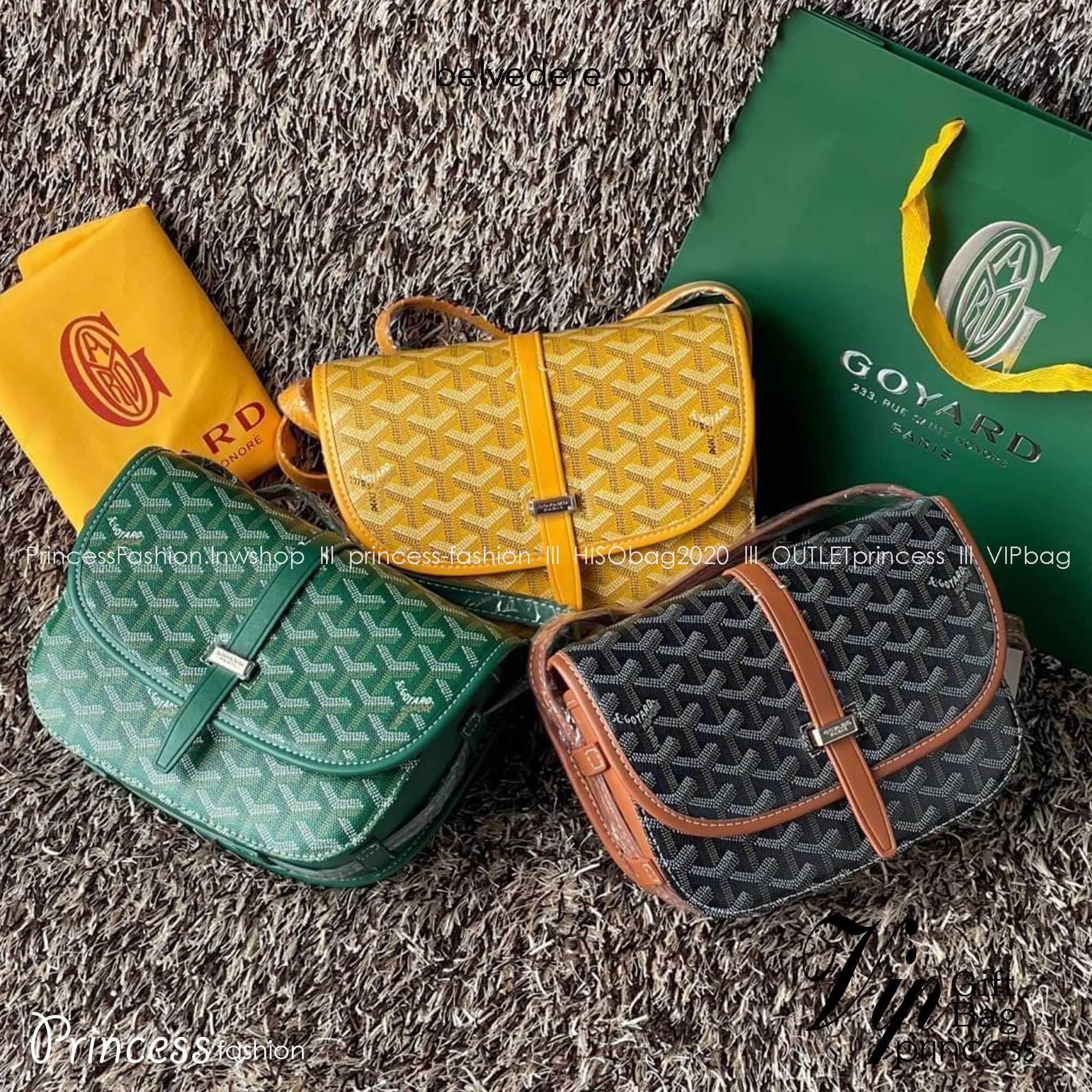 Goyard belvedere pm แบรนด์ดังจากฝรั่งเศส เรัยบหรูแต่ดูสง่า สะดุดตาด้วยลายเฉพาะตัว วัสดุที่นำมาตัดเย็บกระเป๋าเป็นวัสดุผ้าใบ