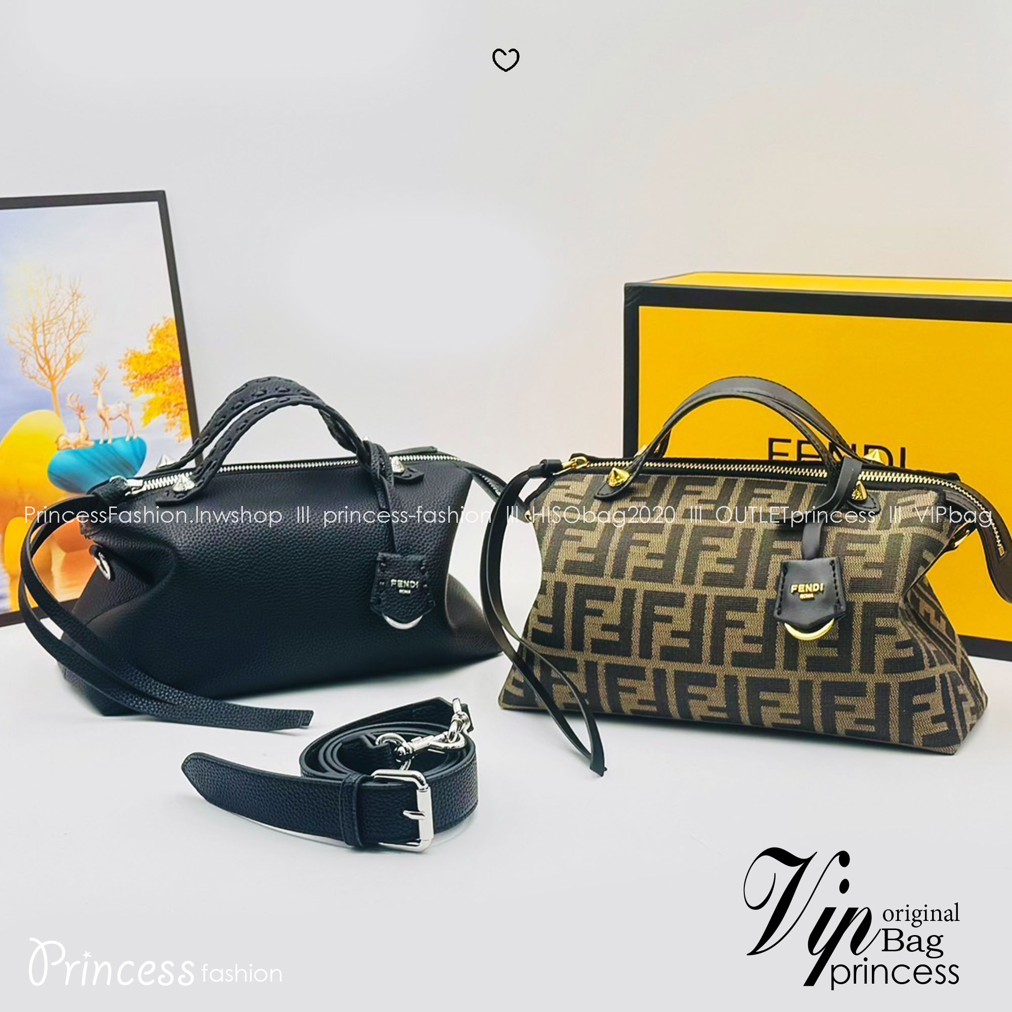 FENDI Medium By The Way Selleria Shoulder Bag กระเป๋าสะพายรุ่นใหม่ล่าสุด รูปทรงใช้งานง่าย โมเดิร์นและหรูหราขึ้น สไตล์ไม่ซ้ำภายในโล่งกว้าง ใส่ของสำคัญได้สบายๆ