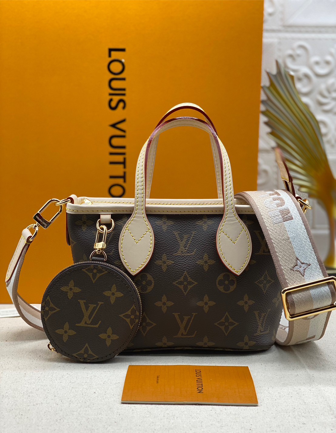 LV Neverfull BB Monogram Canvas - Handbags ดีไซน์ใหม่ใบเล็กน่ารัก เกรดออริ สลับแท้ ใช้งานต่างประเทศได้