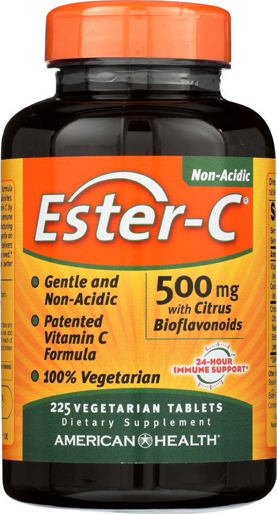 (Pre-order) American Health Ester-C 500 mg with Citrus Bioflavonoids 225 Veggie Tabs