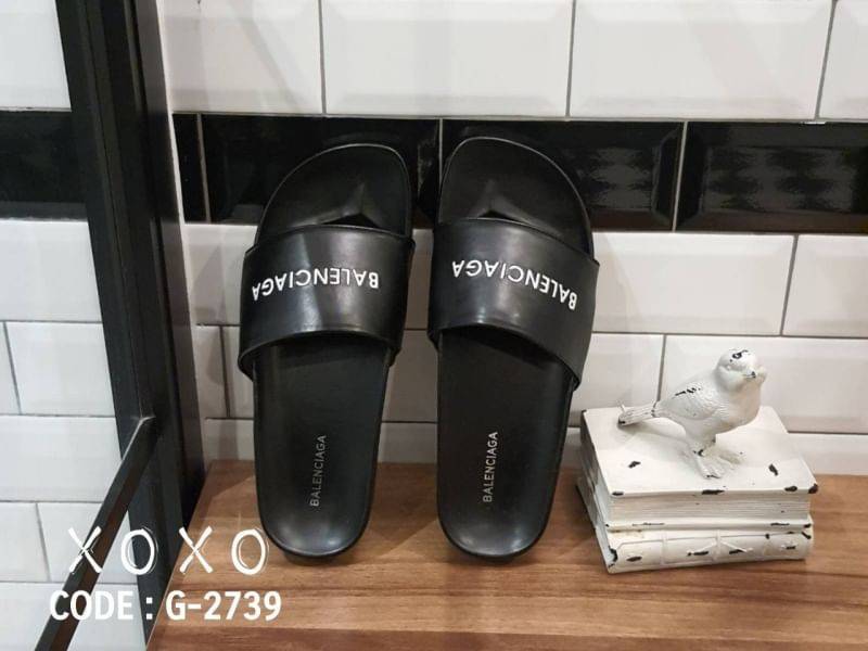 Balenciaga Sandels แตะชิค ใส่สบาย เรียบ หรู ดูแพงเกินราคาขาย วัสดุหนัง PU งานปักแบรนด์ งานสวย เรียบร้อย