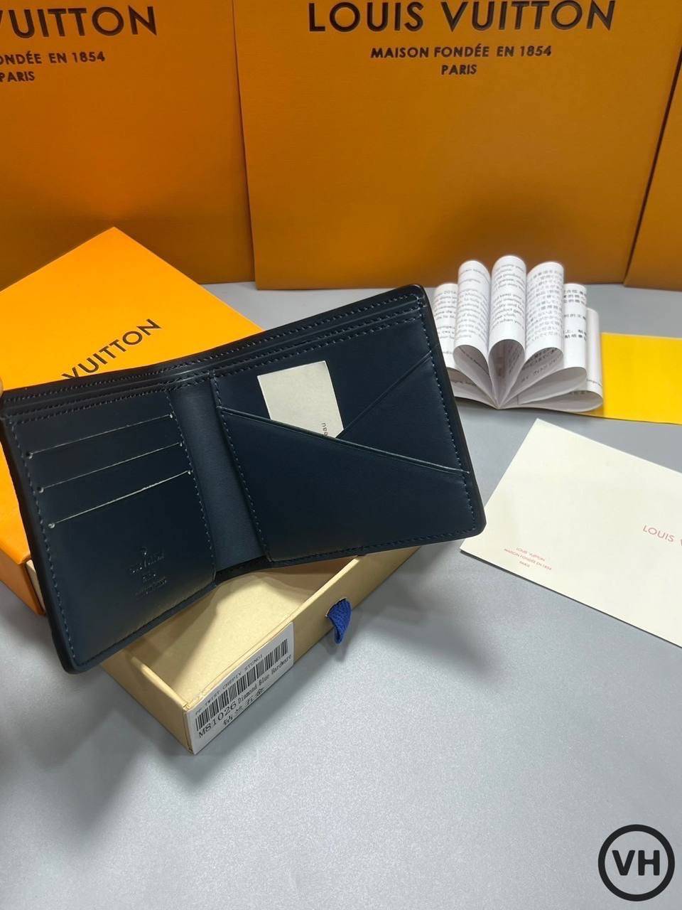 ORI หนังแท้ | LV Multiple Wallet / LV Short Wallet / LV Damier Graphite Wallet กระเป๋าสตางค์ใบสั้น กระเป๋าสตางค์ผู้ชาย