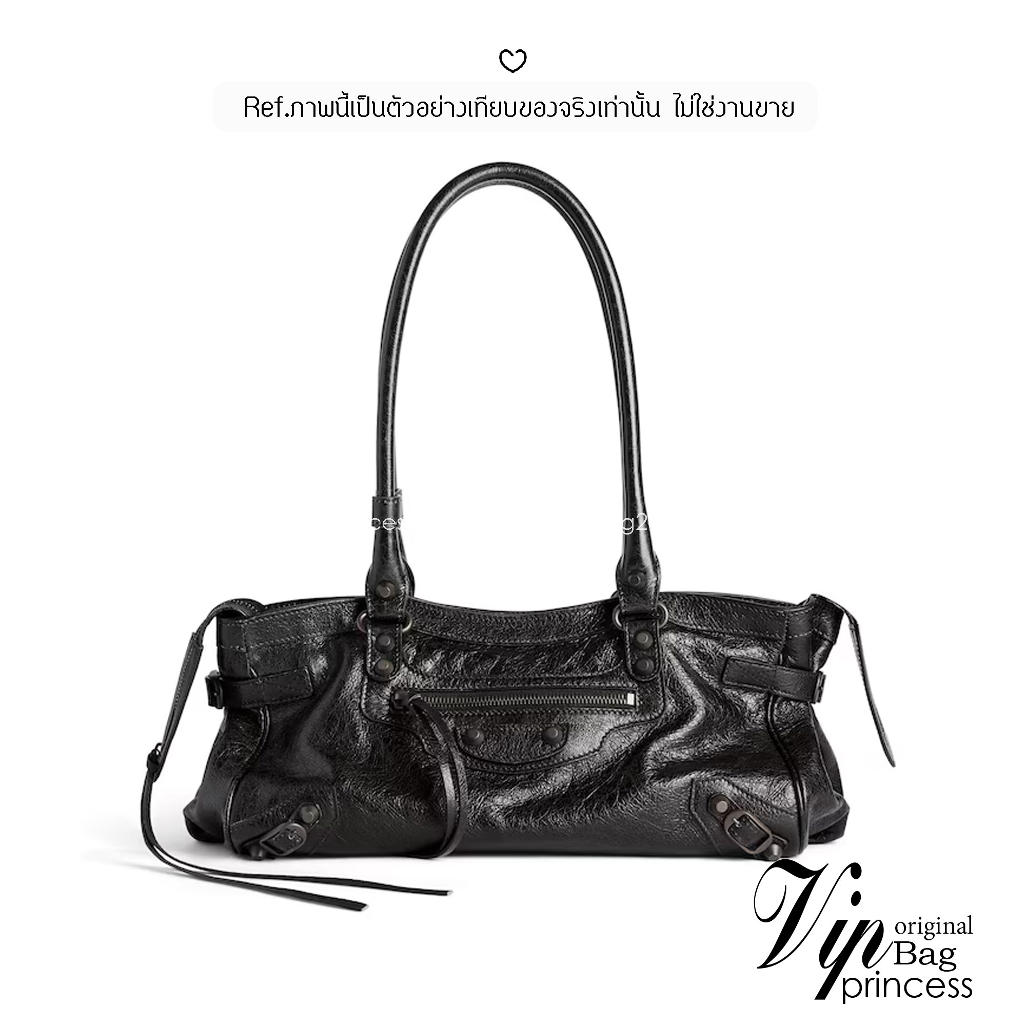 ORI หนังแท้ | Balenciaga Le City Bag East-west Bag กระเป๋าถือ/สะพายข้างทรงยาวดีไซน์โดดเด่นสวยเท่ล้ำสมัย ที่สุดแห่งความไอคอนิกไม่เหมือนใคร มีกิมมิคและลูกเล่นแพรวพราว