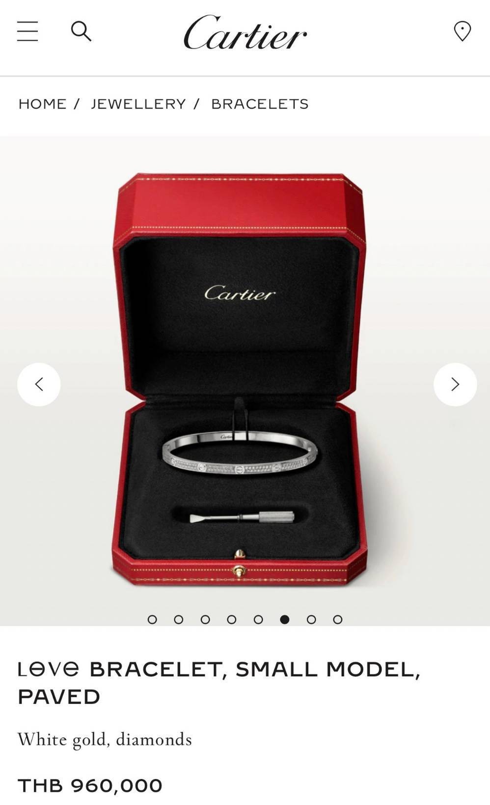 Cartier Love Bracelet Small Model กำไลข้อมือคาเทียร์ เกรดเทพออริจินิล ปั้มทุกจุด มีเลขปั้มด้านในวงครบ วัสดุคุณภาพดี ไม่ลอกไม่ดำ พร้อมกล่องหนาตามแบบปั้มลายแบรนด์ ภาพสินค้าถ่ายจากงานขายจริง ใช้งานต่างประเทศได้
