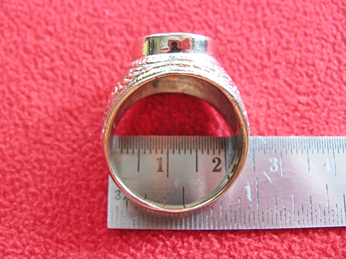 สินค้าหมดค่ะ แหวนพลอยทับทิมแดงเนื้อทองขาว(ราศีกรกฎ)ค่ะ