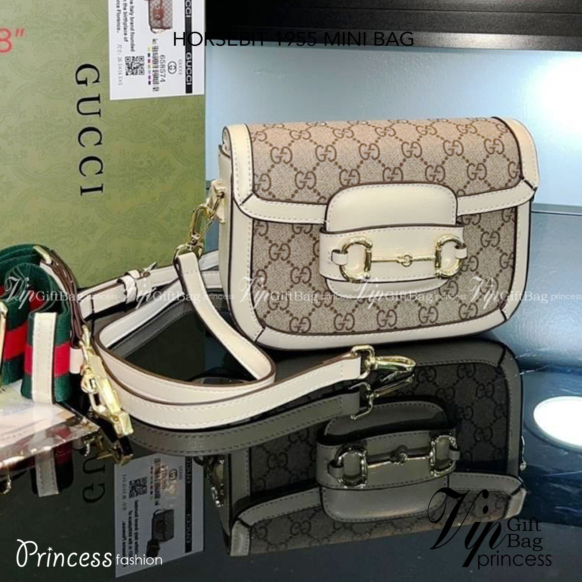GUCCI HORSEBIT 1955 MINI BAG กระเป๋าสะพาย crossbody รุ่นฮิต สุดหรูหรา คลาสสิค จุของสำคัญได้เยอะ มาพร้อมสายสะพายยาว 2 เส้น สามารถ ปรับระดับได้ ถอดออกได้ รุ่นนี้ใช้งานดีมาก บอกต่อกันถึงที่สุด ใช้ได้ทุกโอกาส เป็นอีกรุ่นที่โดดเด่นมากๆ