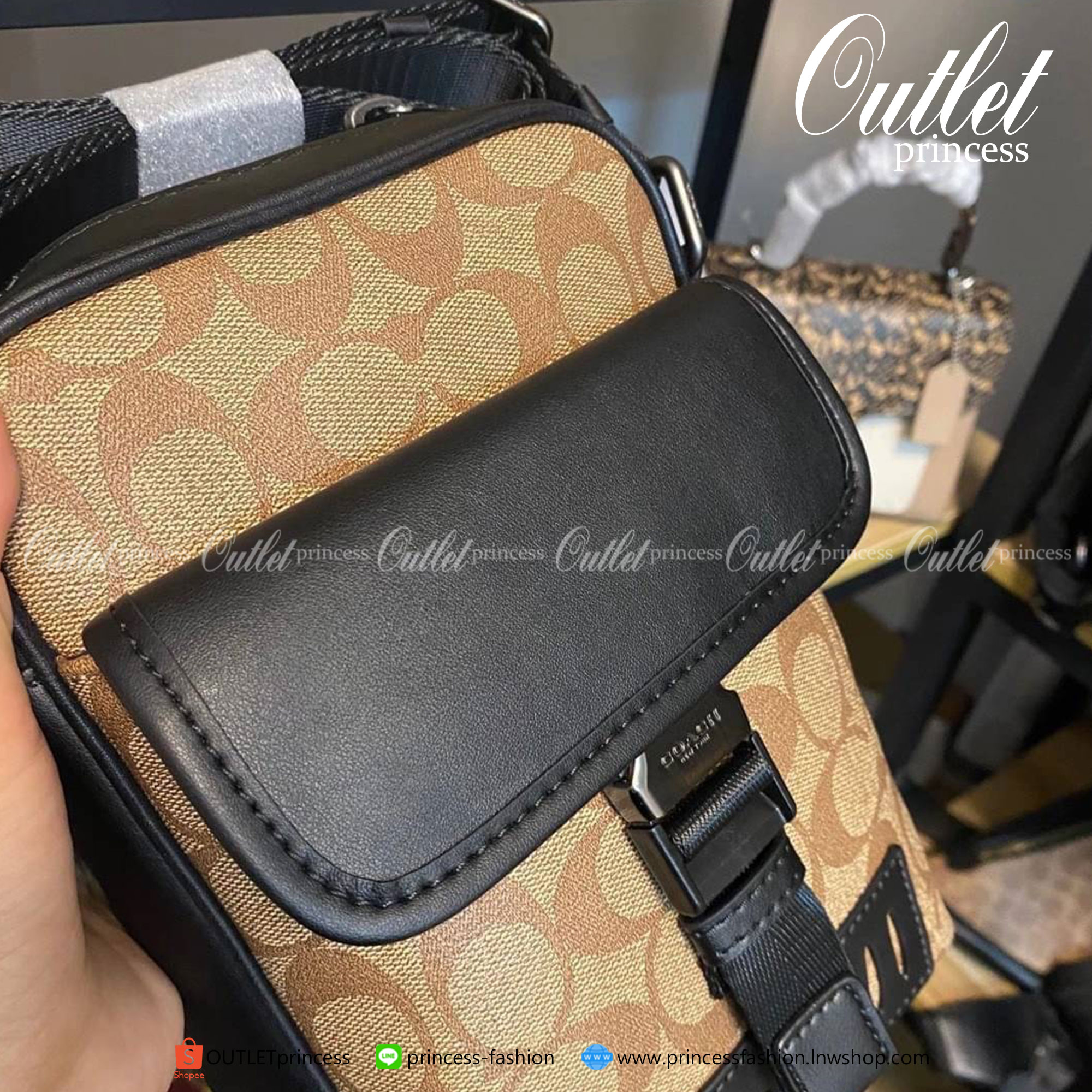 ของแท้ 100% Coach RANGER CROSSBODY IN SIGNATURE CANVAS