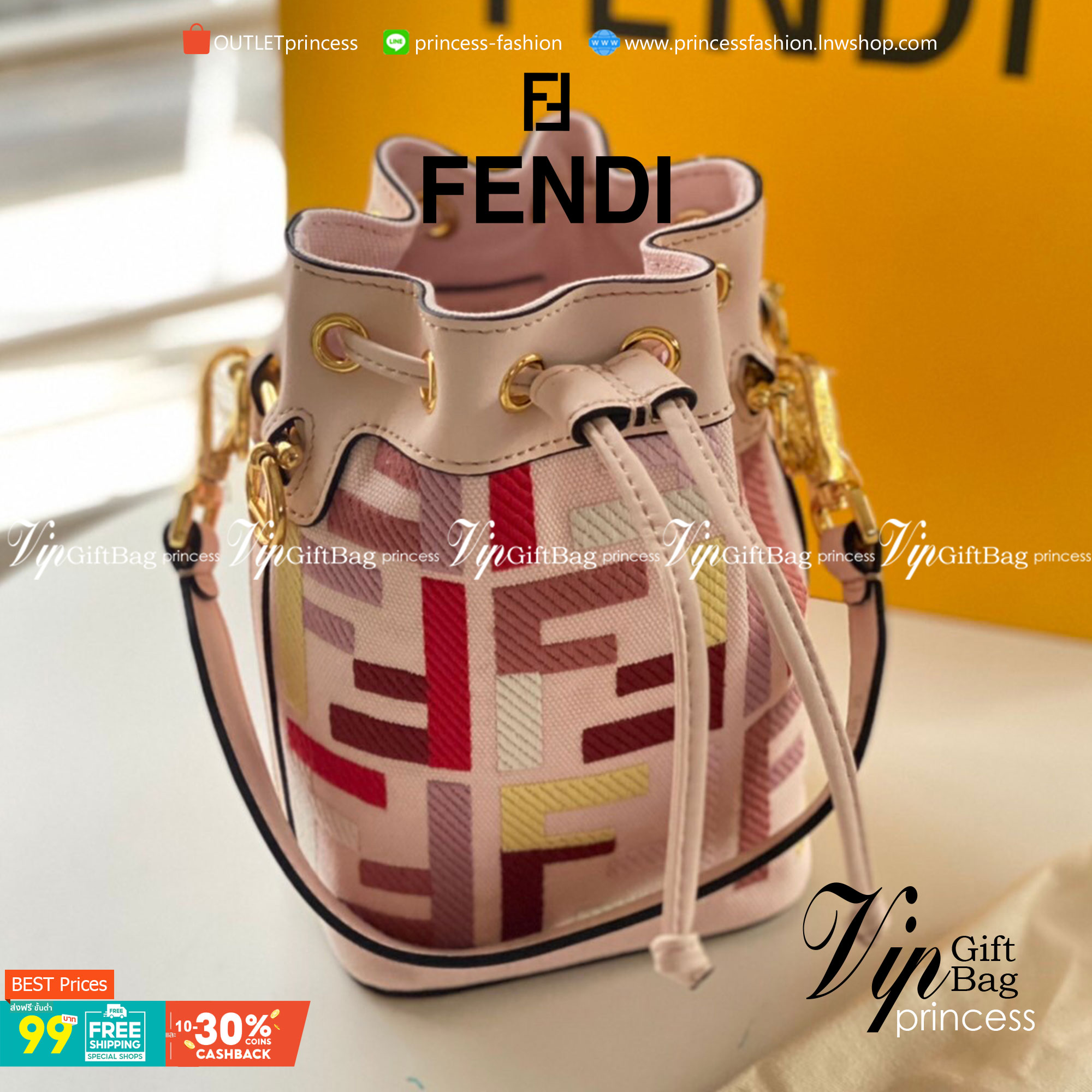VIP GIFT 】FENDI Bucket in Pastel Bag สีหวานน่ารัก โดดเด่นด้วยสีสันสะดุดตา ดูแพงมากกกกก จัดหนักกันไปเลย กับรุ่นที่สาวๆรอคอย พร้อมเสิร์ฟความสวยให้ถึงบ้านแล้วน้า กระเป๋าบัคเก็ตทรงยอดนิยม ดีไซน์ใหม่ล่าสุด ยูนีคไม่เหมือนใคร งานฝีมือมากๆ ภายในเป็นช่องโล่งกว้าง 