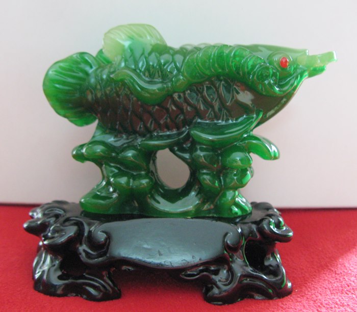 สินค้าหมดค่ะ ปลามังกรคู่สีหยกนำโชคมหาลาภค่ะ