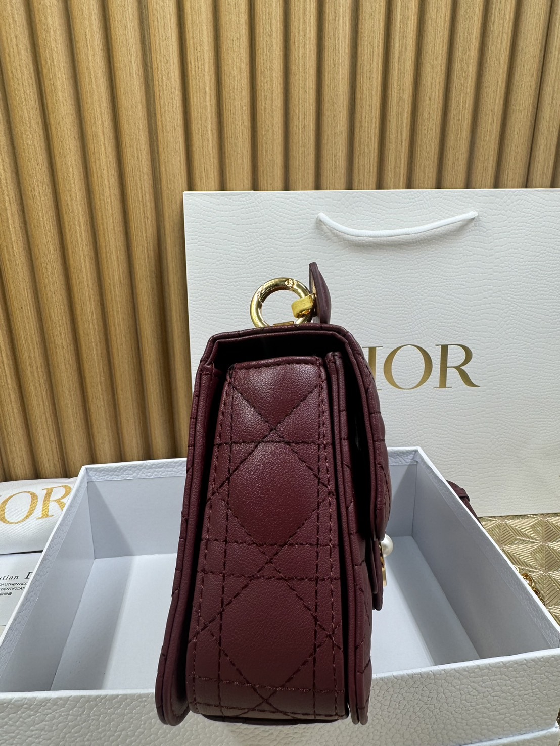 พร้อมส่ง 6 สี Small Dior Jolie Top Handle Bag 22cm กระเป๋าสะพาย เกรดออริ สลับแท้ 1:1 ใช้ต่างประเทศได้