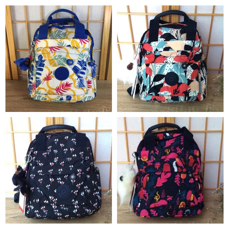 Kipling Mini Backpack K12688 กระเป๋าขนาดมินิ ใช้งานได้ถึง 3 แบบ ปรับเป็นเป้สะพายหลัง สะพายข้าง และมีหูหิ้ว ลวดลายสวยน่ารัก มีช่องเก็บหลายช่องแยกเก็บของจุกจิก ด้านข้างมีช่องโล่งไว้ใส่ขวดน้ำหรือของที่ต้องหยิบใช้บ่อยครั้ง สะพายได้กับสาวทุกลุคเลยค่ะ ไม่ควรพลา