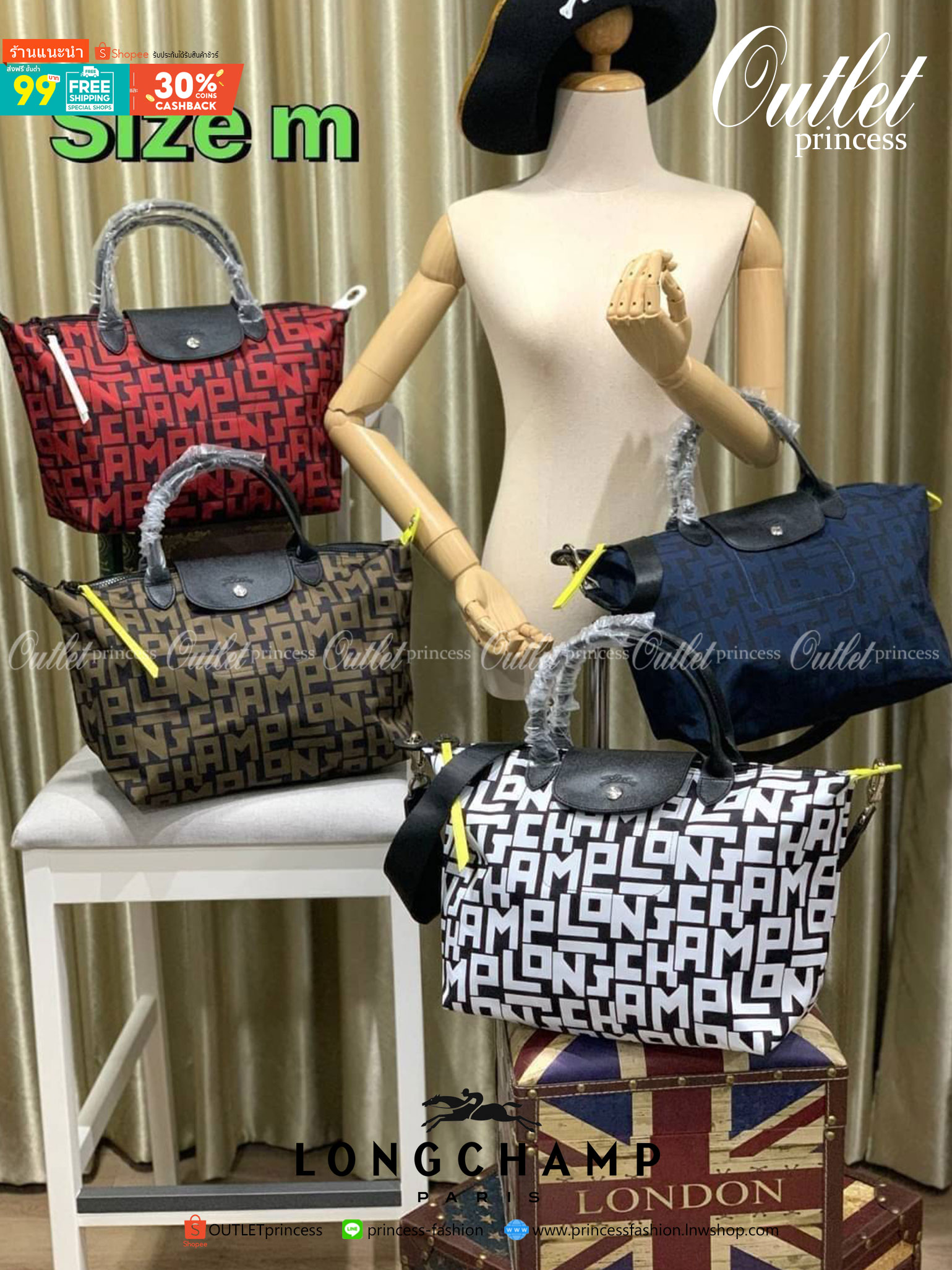 ของแท้ 💯% Longchamp LE PLIAGE LGP TOP HANDLE BAG M พบกับคอลเลคชั่นใหม่ล่าสุด มีดีไซน์ที่เรียบหรูและคลาสสิก แฝงด้วยลูกเล่นแบบเฟมินีน
