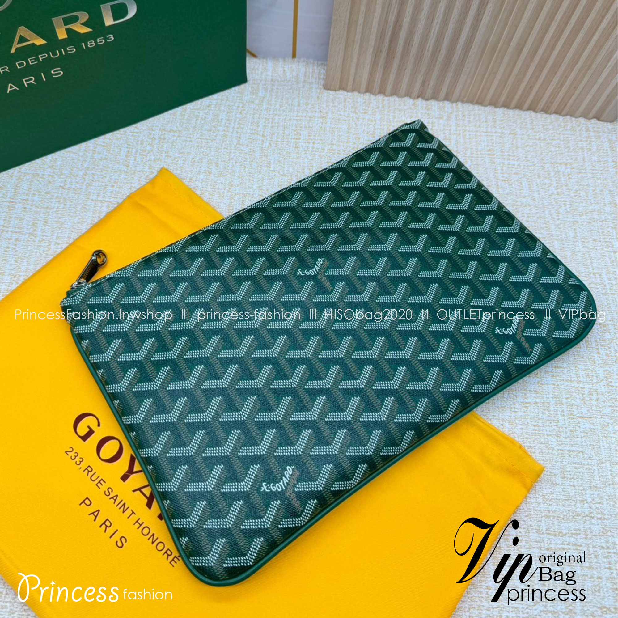 พร้อมส่ง GOYARD CLUTCH BAG unisex 30cm กระเป๋าคลัช ใช้ได้ทั้งชายหญิง เกรดออริ สลับแท้ 1:1 ใช้ต่างประเทศได้ ภาพถ่ายจากงานขายจริง