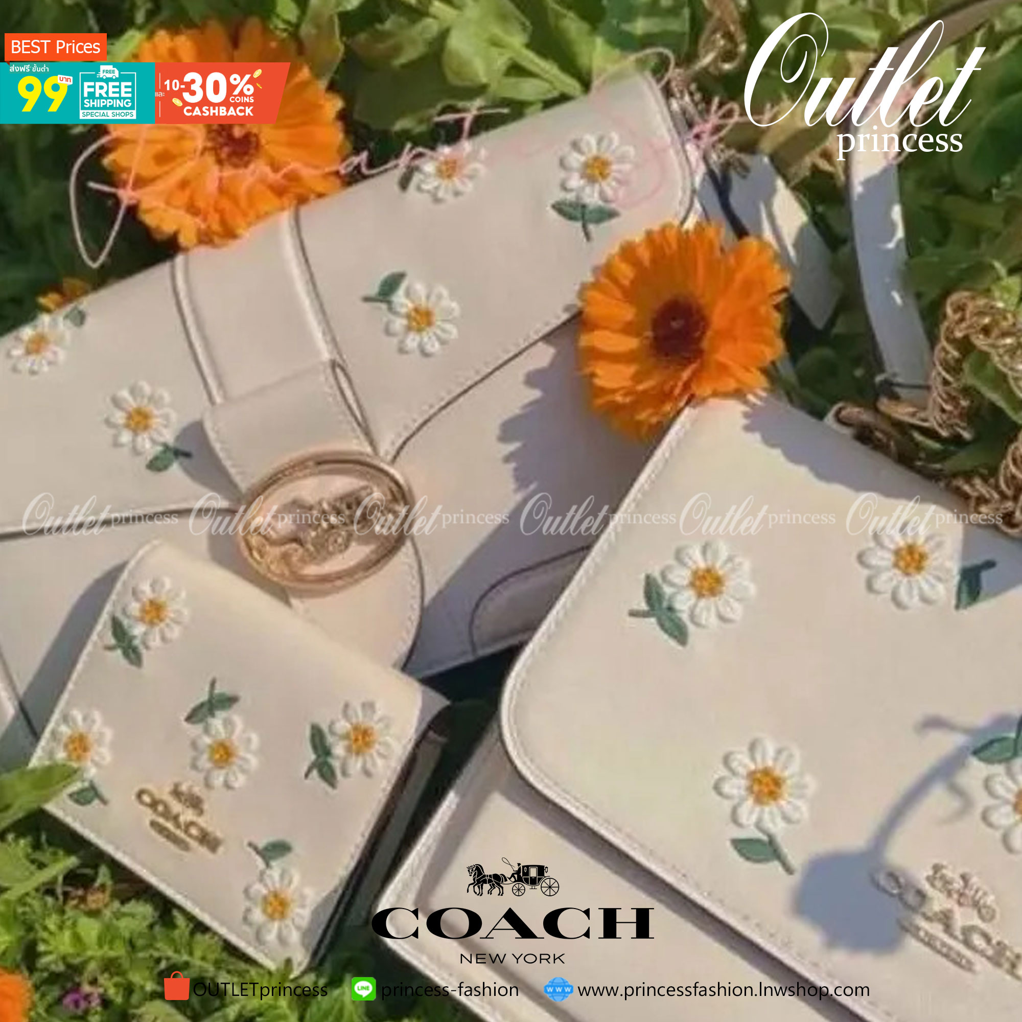 COACH C2858 KLARE CROSSBODY WITH DAISY EMBROIDERY ดอกเดซี่ฮิตไม่หยุดยั้ง!! ขายดิบขายดีทุกคอลเลคชั่น รอบนี้มาให้ได้ใช้งานง่ายกว่าเดิม กับกระเป๋าสะพายข้าง โทนสีละมุนลูกคุณหนู ดีไซน์ปักดอกเดซี่เพิ่มลูกเล่น ให้มีสีสัน สายสะพายโซ่สลับหนัง สะพายยังไงก็ขับผิว เป