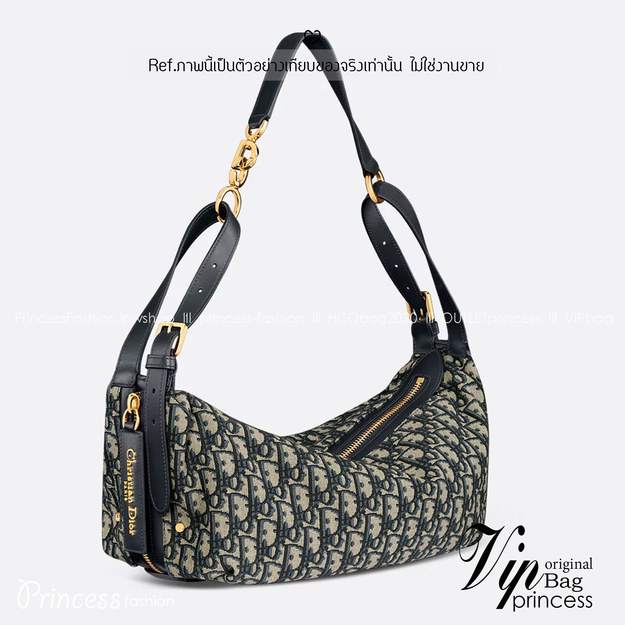 ORI หนังแท้ | DIOR D-Journey Bag กระเป๋าสะพายนิยามใหม่ดีไซน์ทันสมัย โดดเด่นด้วยรูปทรงโฮโบที่มาพร้อมกับดีไซน์ที่นุ่มนวลและทันสมัย พร้อมกับช่องใส่ของแบบติดซิป