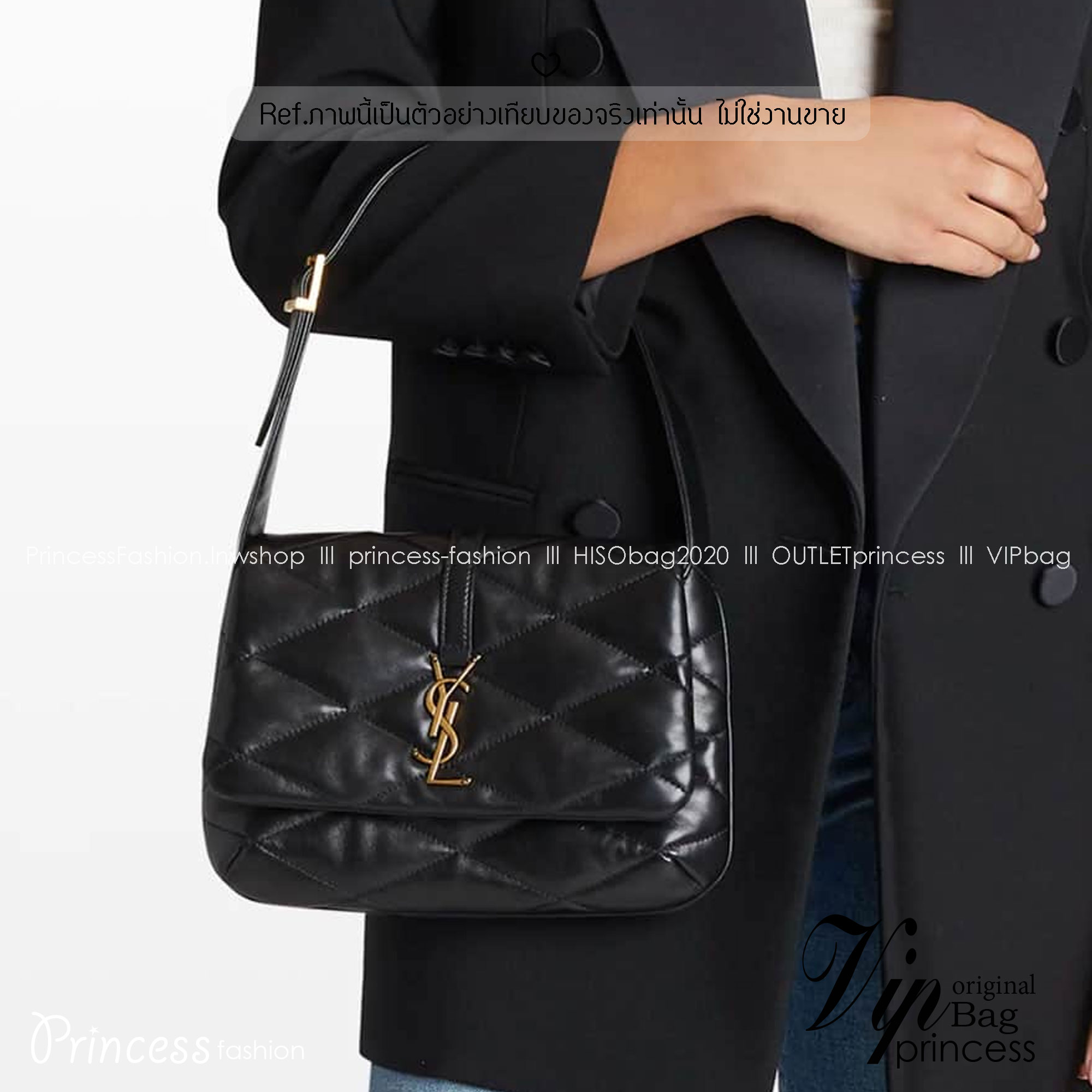 ORI หนังแท้ | YSL Le 57 Hobo Shoulder Bag / YSL Hobo Bag กระเป๋าสะพายทรงโฮโบ หนังสัมผัสนิ่มมือ ดีไซน์เรียบหรู ภายในโล่งกว้าง สามารถจุของสำคัญได้อย่างครบถ้วน ใบจริงหรูหรา ดูแพง มีไว้ติดบ้านสักใบ ยังไงก็คุ้มค่าจ้า