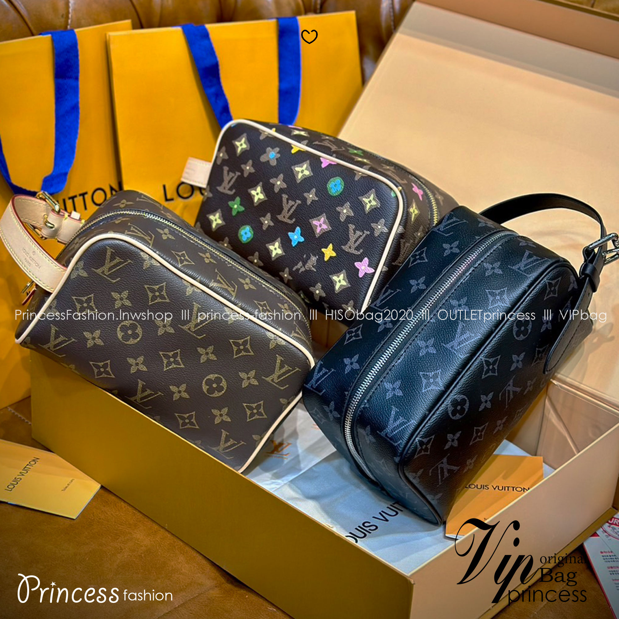 LV Trousse Toilette Locker Dopp Kit / LV Clutch Bag 22cm กระเป๋าถือทรงพอชหรือคลัช แบบคลาสสิกสวยงามเป็นเอกลักษณ์ มีหูหิ้วพกพาสะดวก เกรดออริ