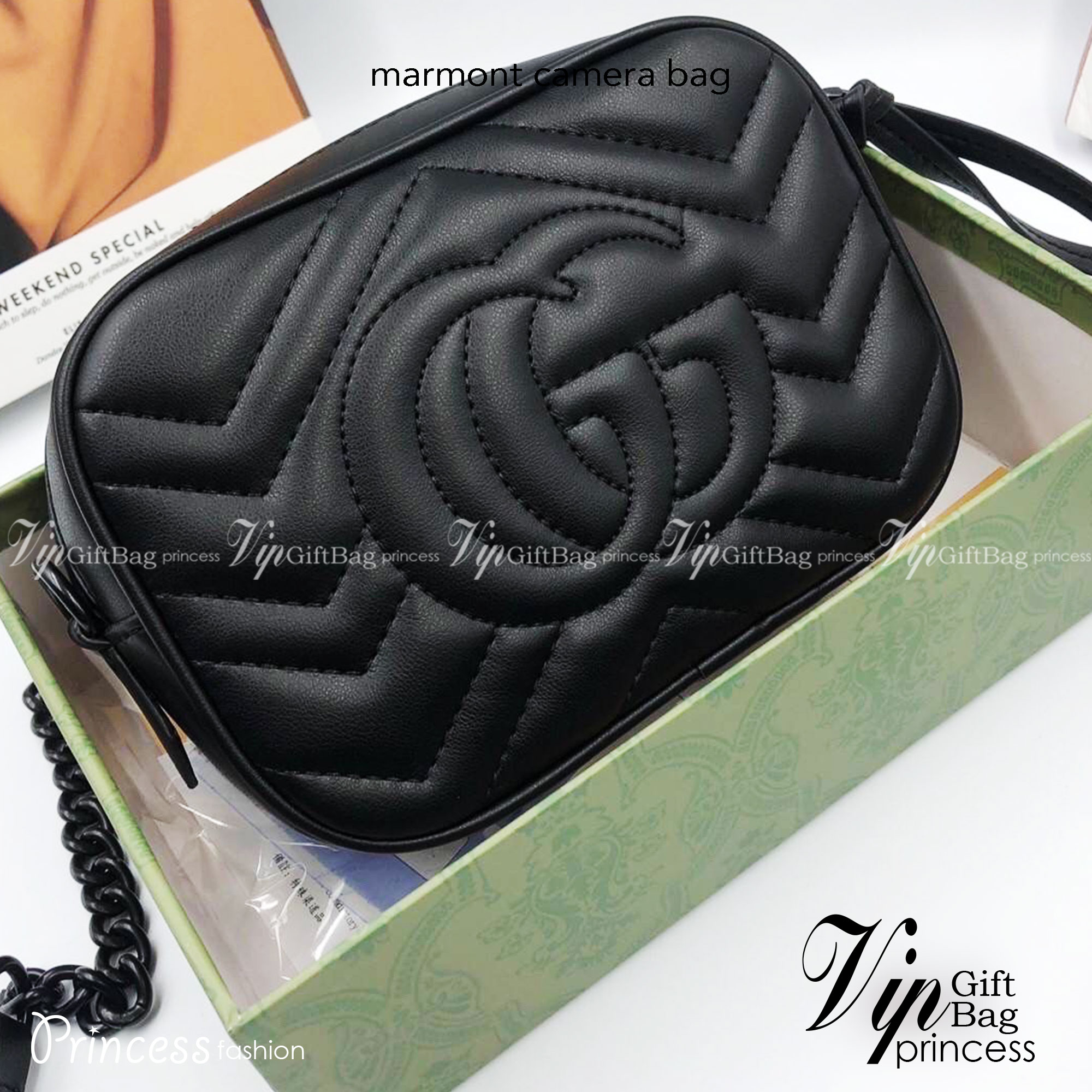 GUCCI MARMONT CAMERA BAG / GG Marmont small matelassé shoulder bag กระเป๋าสะพายรุ่นคลาสสิก ใช้ได้ทั้งชายหญิง งานเกรดหนังสวย ใช้งานง่าย ขนาดกำลังน่ารัก มาพร้อมสายยาว เป็นรุ่นที่น่าใช้อีกรุ่นค่า ขนาดกำลังดี อะไหล่สั่งผลิตเฉพาะรุ่น ภาพถ่ายจากสินค้าจริง