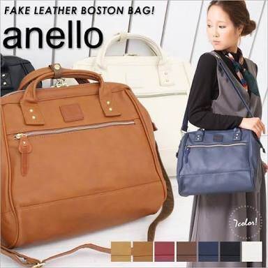 ANELLO 2 WAY PU LEATHER BOSTON BAG รุ่นใหม่ล่าสุดจากแบรนด์ที่ทุกคนต้องรู้จัก รุ่นนี้วัสดุคือหนังpu แบบนิ่มและน้ำหนักเบา กันน้ำได้ สะพายเป็นทรงcrossbodyสายยาวปรับได้ฟรีไซส์ถอดออกได้ หรือจะถือก็สวยเเก๋ ปากกระเป๋ามีโครงเป็นเอกลักษณ์จุดเด่น หูจับมีตัวล้อคด้วย