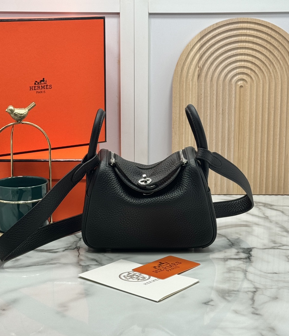 ORI หนังแท้ | HERMES lindy 19cm กระเป๋าสะพาย นิยามความหรูหราระดับมาสเตอร์พีช 🤍 สินค้าเกรดออริจินอล หนังแท้